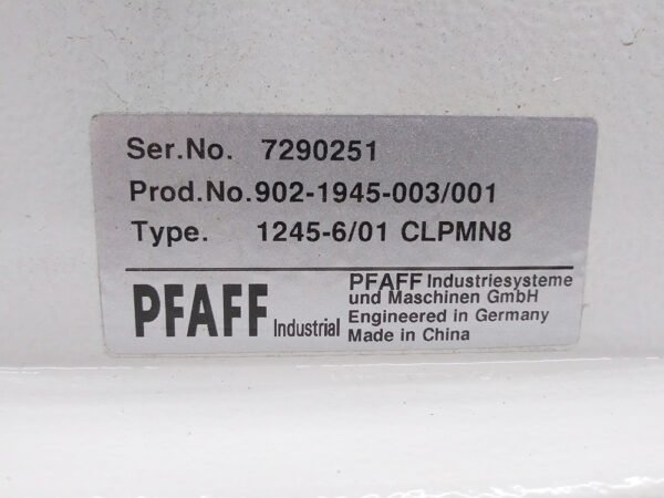 PFAFF 1245 Upholstery Sewing Machine