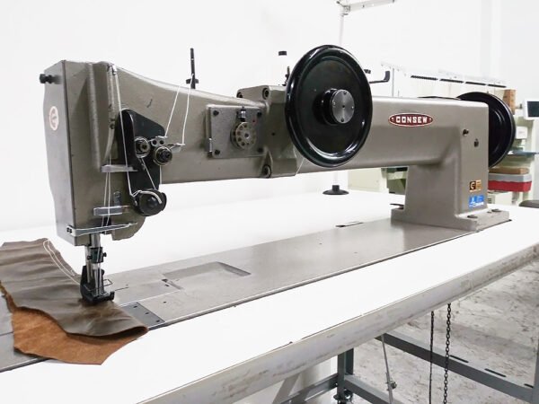 CONSEW 745R-30 Double Needle Long Arm Sewing Machine with JUMBO Bobbins