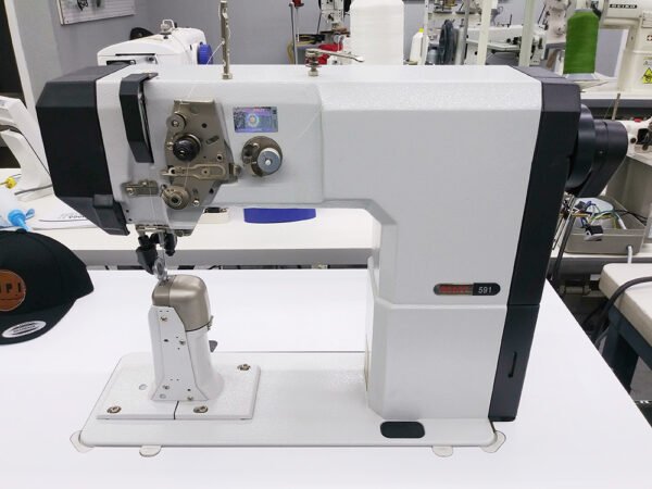 PFAFF 591 Top and Bottom Feed Roller Foot Post Bed Sewing Machine